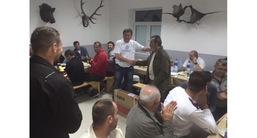 Novi televizor za lovački dom u Subotištu